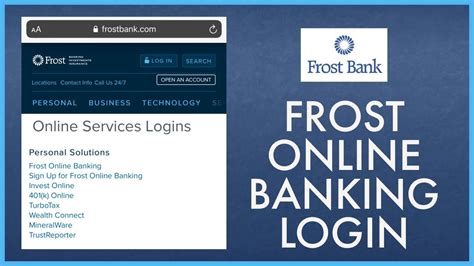 Online Banking gives instant access to your accounts from the convenience of home, work, or wherever an Internet connection is available. . Frost bank application login